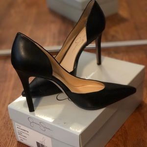 Jessica Simpson Shoes - Jessica Simpson Claudette d’orsay leather pumps Jessica Simpson Shoes - Jessica Simpson Claudette d’orsay leather pumps